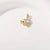 1 Piece Copper Zircon 18K Gold Plated Rabbit Star Whale Pendant