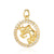 1 Piece Copper Zircon 18K Gold Plated Solid Color