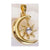 1 Piece Copper Zircon 18K Gold Plated Star Moon Pendant