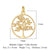 1 Piece Copper Zircon 18K Gold Plated Tree Rose