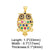 1 Piece Copper Zircon Animal Owl Bird