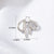 1 Piece Copper Zircon Bow Knot Pendant