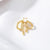 1 Piece Copper Zircon Bow Knot Pendant