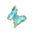 1 Piece Copper Zircon Butterfly Pendant