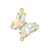 1 Piece Copper Zircon Butterfly Pendant