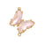 1 Piece Copper Zircon Butterfly Pendant