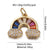 1 Piece Copper Zircon Color Block Pendant