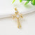 1 Piece Copper Zircon Cross Pendant