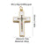 1 Piece Copper Zircon Cross Pendant