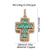 1 Piece Copper Zircon Cross Pendant