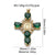 1 Piece Copper Zircon Cross Pendant