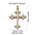 1 Piece Copper Zircon Cross Pendant