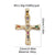 1 Piece Copper Zircon Cross Pendant