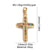 1 Piece Copper Zircon Cross Pendant