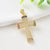 1 Piece Copper Zircon Cross Pendant