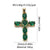 1 Piece Copper Zircon Cross Pendant