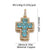 1 Piece Copper Zircon Cross Pendant