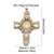 1 Piece Copper Zircon Cross Pendant