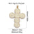 1 Piece Copper Zircon Cross Pendant