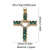 1 Piece Copper Zircon Cross Pendant