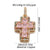 1 Piece Copper Zircon Cross Pendant