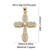 1 Piece Copper Zircon Cross Pendant