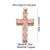 1 Piece Copper Zircon Cross Pendant