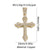 1 Piece Copper Zircon Cross Pendant