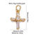 1 Piece Copper Zircon Cross Pendant