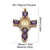 1 Piece Copper Zircon Cross Pendant