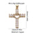 1 Piece Copper Zircon Cross Pendant