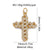 1 Piece Copper Zircon Cross Pendant