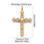 1 Piece Copper Zircon Cross Pendant