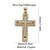 1 Piece Copper Zircon Cross Pendant