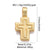 1 Piece Copper Zircon Cross Pendant