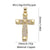 1 Piece Copper Zircon Cross Pendant