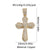 1 Piece Copper Zircon Cross Pendant