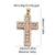 1 Piece Copper Zircon Cross Pendant