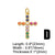 1 Piece Copper Zircon Cross Virgin Mary