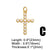 1 Piece Copper Zircon Cross Virgin Mary