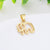 1 Piece Copper Zircon Dog Elephant Pendant