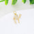 1 Piece Copper Zircon Dog Elephant Pendant