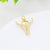 1 Piece Copper Zircon Dog Elephant Pendant