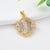 1 Piece Copper Zircon Fish Pendant