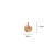 1 Piece Copper Zircon Gold Plated Conch Pendant Chain