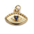 1 Piece Copper Zircon Gold Plated Devil's Eye Pendant