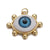 1 Piece Copper Zircon Gold Plated Devil's Eye Pendant