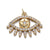 1 Piece Copper Zircon Gold Plated Devil's Eye Pendant