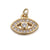 1 Piece Copper Zircon Gold Plated Devil's Eye Pendant