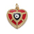 1 Piece Copper Zircon Gold Plated Devil's Eye Pendant